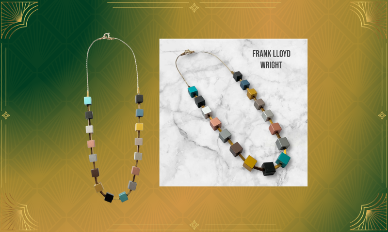 CUBE NECKLACE FRANK LLOYD WRIGHT. PROVIDED BY: TRECY BLEICH