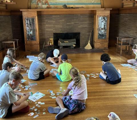 summer campers in the Playroom